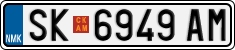 License plate of North Macedonia, Regular plates (2012)
