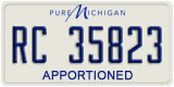 Michigan, Apportioned (RA 12345)