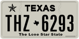 Texas, Regular plates (2012) (АBC-1234)