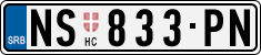 License plate of Serbia, Cars