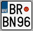 License plate of Montenegro, Motorcycles