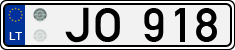 License plate of Lithuania, Trailers