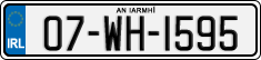 License plate of Ireland, Regular plates