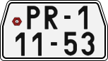 License plate of the Czech Republic, Motorcycles (1960)