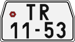License plate of the Czech Republic, Motorcycles (1960)