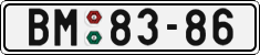 License plate of the Czech Republic, Cars (1960)