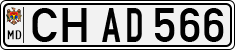 License plate of Moldova, Cars (1992)