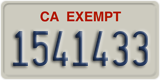 California, Exempt (1234567)