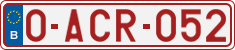 License plate of Belgium, Regular plates (2010)
