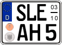 German license plate, Seasonal plates