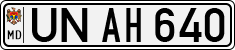 License plate of Moldova, Cars (1992)