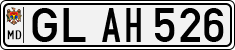 License plate of Moldova, Cars (1992)