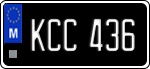 License plate of Malta, Oldtimers (ABC 123)