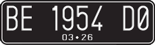 License plate of Indonesia, Regular plates