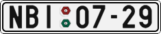 License plate of the Czech Republic, Cars (1960)