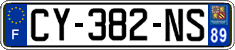 French license plate, SIV (ordinary)
