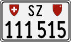 License plate of Switzerland, Cars