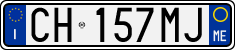 License plate of Italy, Cars (1994 year series)
