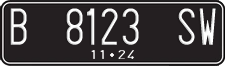 License plate of Indonesia, Regular plates