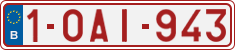 License plate of Belgium, Regular plates (2010)