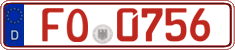 German license plate, Red license plates