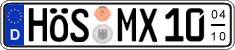 German license plate, Seasonal plates