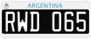 License plate of Argentina, Cars (1995, ABC 123)