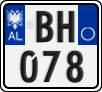 License plate of Albania, Motorcycles (2011)