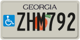 Georgia, Vehicles for disabled persons