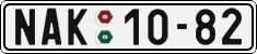 License plate of the Czech Republic, Cars (1960)
