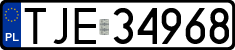 License plates of Poland, Regular car plates