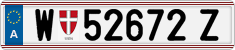 License plate of Austria, Regular plates