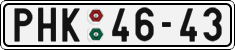 License plate of the Czech Republic, Cars (1960)