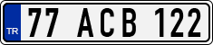License plate of Turkey, Regular plates