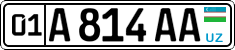 License plate of Uzbekistan, Private owners