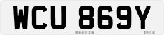 License plate of the United Kingdom, 1963 year system