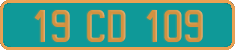 French license plate, Diplomatic