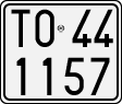 License plate of Italy, Motorcycles (1927 year series)