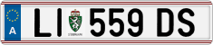 License plate of Austria, Regular plates