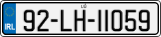 License plate of Ireland, Regular plates