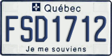 Quebec, Commercial vehicles (FAB1234)