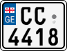 License plate of Georgia, Motorcycles (2014)
