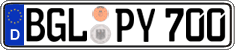 German license plate, Regular plates