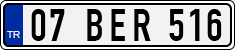 License plate of Turkey, Regular plates