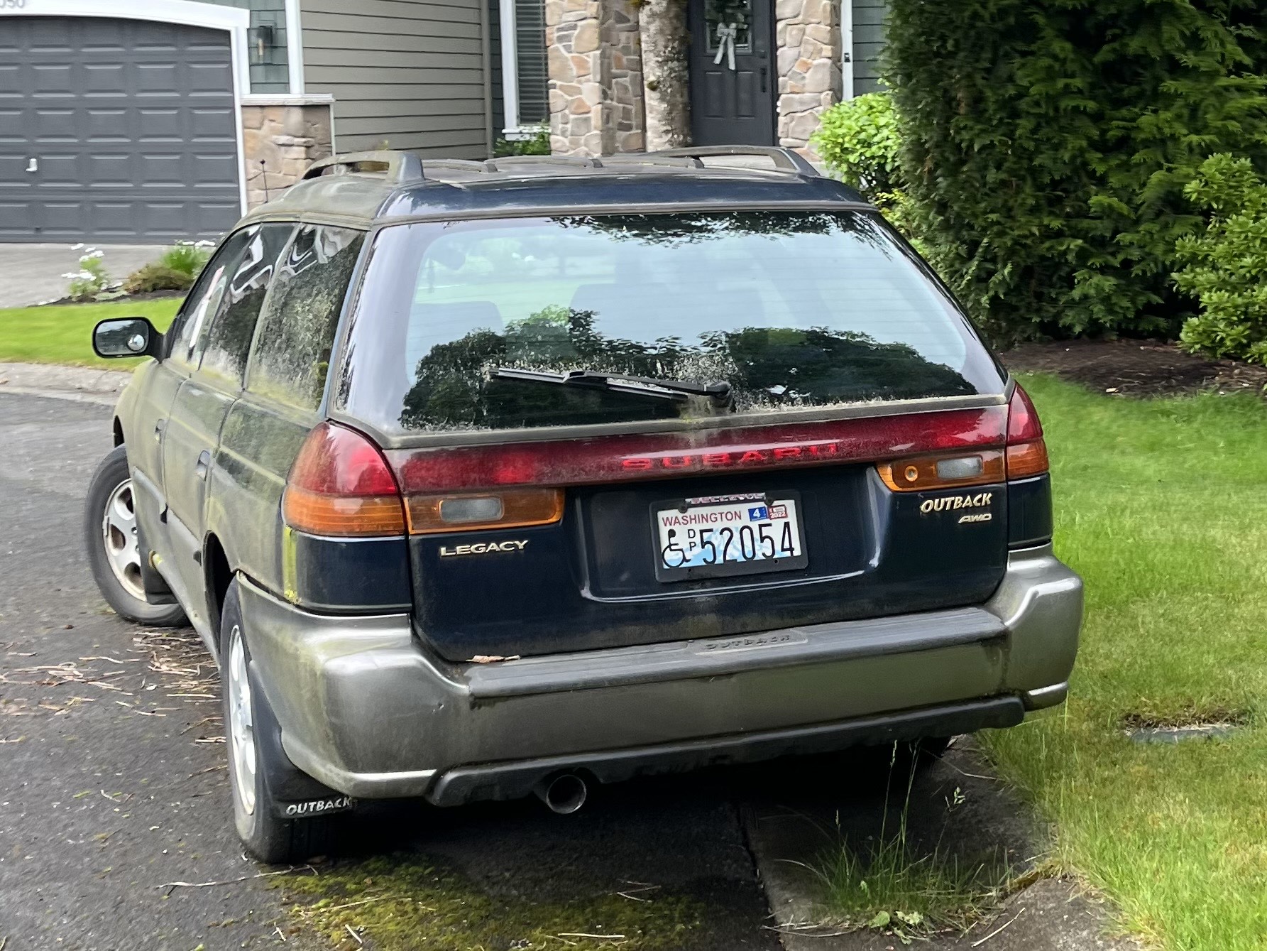 D/P 52054, Subaru Legacy 2nd gen Outback Wagon (Lancaster, Grand Wagon) (BG), 1994–1999