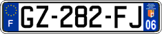 French license plate, SIV (ordinary)
