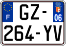 French license plate, SIV (ordinary)