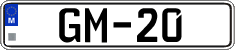 License plate of Malta, High authorities (GM-12)