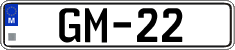 License plate of Malta, High authorities (GM-12)