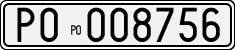 License plate of Italy, Cars (1927 year series)